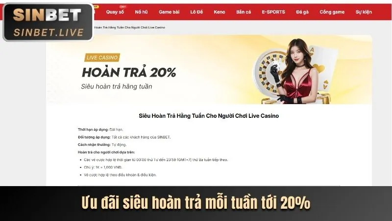 Hoàn trả không giới hạn win89